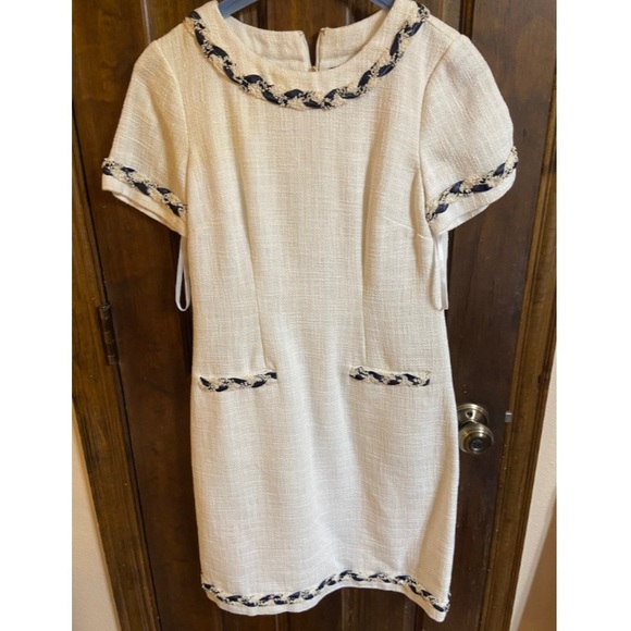 Karl Lagerfeld White Tweed dress - Picture 2 of 5